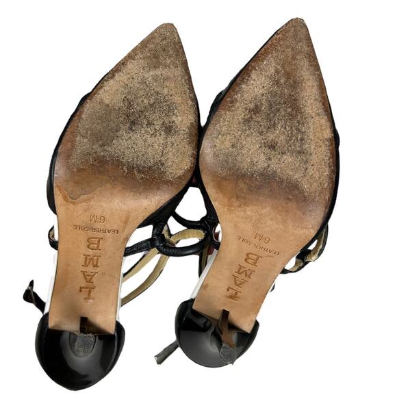 Lamb Gwen Stefani Y2K Leather Pointed Toe Ankle Strap Pointed Toe Heels 6 - Picture 8 of 8